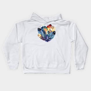 Graphic Colorful feathers for good luck Kids Hoodie